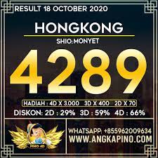 Hasil Result Hongkong Pools 18 October 2020 Jackpot Instagram Tips Online