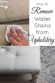 Removing Water Stains From Upholstery The Honeycomb Home Remove Water Stains Cleaning Upholstery Cleaning Painted Walls