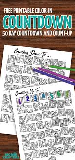 Grab This Fun Color In Countdown And Progress Tracker Countdown Calendar Printable Countdown Calendar Kids Calendar