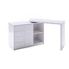 Malm schreibtisch, weiß, 140x65 cm das stilreine design kann sich von allen seiten sehen lassen. Schreibtisch Weiss Hochglanz Schwenkbar Online Bei Roller Kaufen
