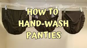 How to Hand-Wash Panties - YouTube