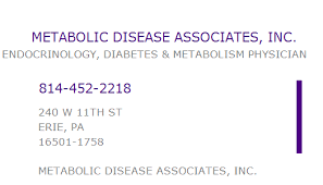 1639119142 Npi Number Metabolic Disease Associates Inc Erie Pa Npi Registry Medical Coding Library Www Hipaaspace Com C 2021