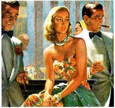 Untitled Vintage Illustration Vintage Painting Vintage Pinup