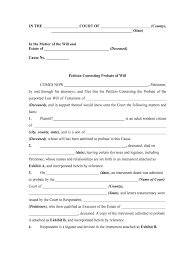 The straight line motion in the absence of the constraining force is an example of newton's first law. Sample Petition To Contest A Will Fill Online Printable Fillable Blank Pdffiller