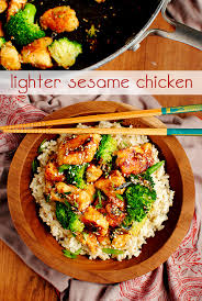 Season with a little salt, to taste. Lighter Sesame Chicken Iowa Girl Eats
