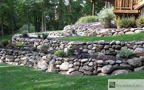 Landscaping Ideas Natural Stone Retaining Wall Landscaping Retaining Walls House Landscape