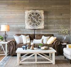 A Farmhouse Living Room That Will Make You Want A Brown Sofa Schneiderman S The Blog Design And Decorating Modern Farmhouse Living Room Farm House Living Room Farmhouse Decor Living Room