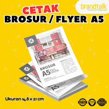 Contoh produk brosur cetak Brandtalk Advertising untuk kebutuhan promosi perusahaan