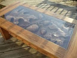 Wood coffee table with hand carved nut and bolt base in choice of wood/finish. Handmade Oak Coffee Table Oak Leaf Acorn Scene Hand Carved By Scott Lazy River Studio By Lazy River Studio Custommade Com