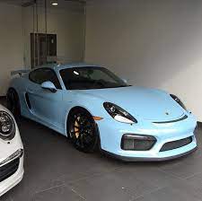 Porsche Cayman Gt4 Painted In Paint To Sample Gulf Blue Photo Taken By Pghexotics On Instagram Cayman Gt4 Porsche Porsche 718 Gts