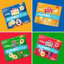 Coming Soon Kellogg S Jumbo Snax Kellogg S Has Introduced Jumbo Snax Snackable Jumbo Sized Versions Of Some Types Of Cereal Granola Cereal Caramel Flavoring