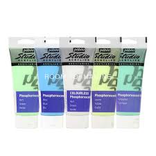 Keep in mind that the smaller micron sizes do not glow as long. Phosphorescent Glow In The Dark Acrylic Paint Acrylic Pour Art Supplies Room To Imagine