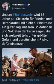 Seit wann ist er in moskau? Heiko Maas Gibt Den Belgischen Soldaten Die Hand Zum Geburtstag Der Bundeswehr De