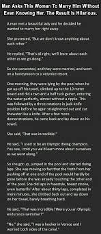 Man Asks This Woman To Marry Him Without Even Knowing Her The Result Is Hilarious Funny Jokes Story Lol Funny Quote Funny Q Funny Quotes Hilarious Joke Stories