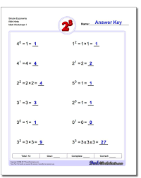 Exponents Worksheets This Page Contains Links To Free Math Worksheets For Exponents Problems Clic Exponent Worksheets Scientific Notation Worksheet Exponents