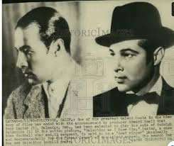 THE AFFAIRS OF ANATOLE................1921 Rudy's friend Gloria Swanson  with fellow cast members, Theodore Kosloff ( Natacha's mentor & abusive  married lover when she was 17) holding Gloria's arm, Cecile B. DeMille  (seating),