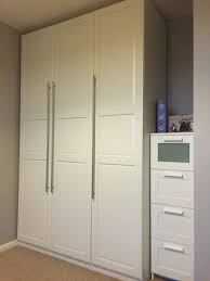 Ikea Pax Wardrobes With Tyssedale Doors Dulux Chic Shadow Wall Paint Wooden Ikea Pax Kleiderschrank Ikea Pax Schrank Pax Kleiderschrank