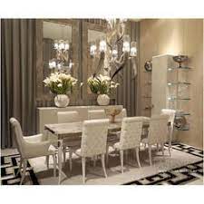 Brookline buttermilk oak dining room set with round table. Off White Standard Dinner Table Set Design Plus Id 16298597348