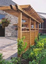 You See Pergolas Arbors Attached To Houses Which Always Seems Cluttered I Love The Idea Of Having A Backyard Patio Backyard Privacy Privacy Fence Landscaping