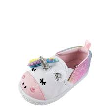 Infant Girls Wonder Nation Unicorn Casual Pre Walk Shoe With 3d Unicorn Face And Rainbow Tassel Walmart Com