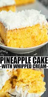 Do not drain the pineapple. Pineapple Cake Recipe The Best Old Fashioned Southern Quick And Easy Crushed Pineapp Pineapple Cake Recipe Boxed Cake Mixes Recipes Doctored Cake Mix Recipes