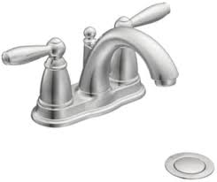 Check spelling or type a new query. Moen 6610 Double Lever Lavatory Faucet With 5 1 4 Inch Reach 5 Inch Height Metal Drain Assembly And Ada Compliant Chrome