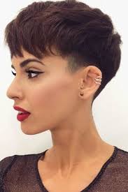 Short and classy bob hairstyle was the most popular hair model at the old times. Short Shaved Undercut Pixie Novocom Top
