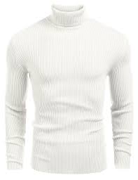 Black And White Long Sleeve Top Mens Mens Ribbed Slim Fit Knitted Pullover Turtleneck Sweater White Cr1878dr28k Turtleneck Outfit Men Sweater Outfits Men White Turtleneck Mens