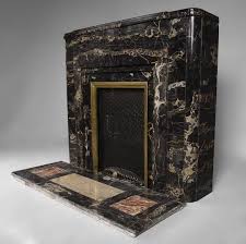 Rare Cheminee Art Deco Des Annees 1930 En Marbre Portor Marbre Cheminee Art Deco Art Deco Style Art Deco