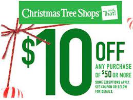 Christmas Tree Shops Coupon Save 10 Off A 50 Purchase Cha Ching On A Shoestring Christmas Tree Shop Free Printable Coupons Coupons