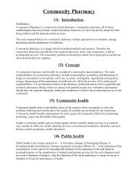 Health Education And Community Pharmacy Notes Pharmacywalls