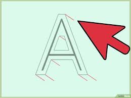 How To Draw Shadow Effect 3d Block Letters 7 Steps Blokletters Alfabet Letters 3d Letters