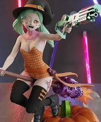 Rebecca Halloween - Cyberpunk Edgerunners with NSFW version 3D model 3D  printable | CGTrader