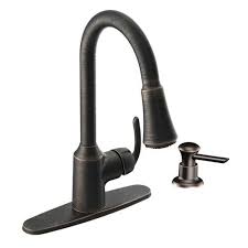 Get houzer kitchen sinks at lowest prices online! Moen Bayhill 1 Handle High Arc Pulldown Kitchen Faucet At Menards Bronze Kitchen Faucet High Arc Kitchen Faucet Pulldown Kitchen Faucets