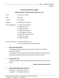 Kepada yang ingin melihat contohnya boleh rujuk pada pdf di bawah Minit Mesyuarat Kantin