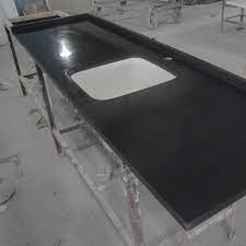 Black solid surfacing is chic and makes a striking impact because it is bold compared to other materials often used. High Class Man Made Acrylic Black Solid Surface Countertop Bienstone Com
