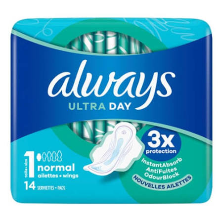 ALWAYS ULTRA Normal (Size 1) Towels With Flaps - 14
