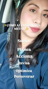 Cómo alcanzar tus metas Sueña Planea Acciona Revisa Optimiza Persever...