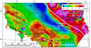 bouguer gravity anomaly map of southern poland after