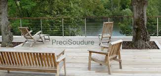 Aménagés avec un sol en bois, de jardinières, d'un coin salon de jardin zen ou au moins d'une table pour déjeuner à. Garde Corps Inox Pour Terrasse En Bois