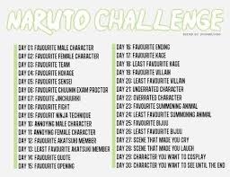 30 Day Naruto Challenge I Personally Am Adding A 31st Day Because December Has 31 Days So Day 31 Favorite Pair Challenges Naruto 30 Day Drawing Challenge