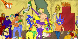 absurd res b-manajerk blue fur bluespike breasts bulge character  request chris-chan cleavage cloak clothed clothing clyde cash crossover cwc  dark skin doc johnson eating eulipotyphlan eye patch eyewear fairy