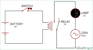 How to understand the electrical specifications of a relay. Simple Relay Switch Circuit Diagram