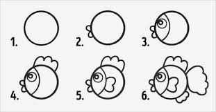 Pudiendo ver una gran variedad de diseños, de los entretenidos. Animales Con Circulos Pez Como Hacer Dibujos Dibujos Para Pintar Faciles Como Dibujar Animales Faciles