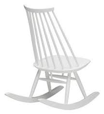 Artek Mademoiselle Rocking Chair White Lacquered Birch By Ilmari Tapiovaara 1956 Designer Furniture By Smow Com