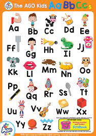 A sweet printable alphabet poster perfect for kids rooms and classrooms. Free Esl Efl Abcs And 123s Alphabet Posters Numbers Phonics Bingobongo