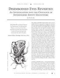 >> there are no reviews for discarnate entity yet. Pdf Disembodied Eyes Revisited An Investigation Into The Ontology Of Entheogenic Entity Encounters