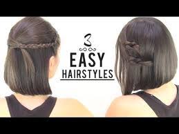 The long layers rely on dense hair to create a lovely rounded shape at the back, graduated to curve in nicely at. Easy Hairstyles For Short Hair Youtube