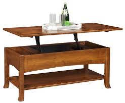 Lift top coffee table is a beautiful and practical table that is designed with a lift top, which can be easily lifted up to have a suitable and comfortable height to use a laptop, write or dine while relaxing on the couch. Breezy Point Lift Top Coffee Table Craftsman Collection