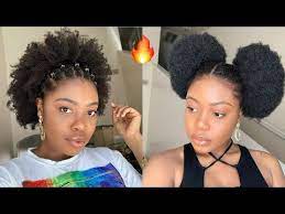 This is the cutest hairstyle on our list today. 8 Easy Simple 4c Natural Hairstyles How To Style 4c Natural Hair Youtube Natural Hair Puff Braid Out Natural Hair Rubberband Hairstyles